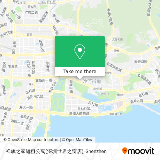 祥旗之家短租公寓(深圳世界之窗店) map