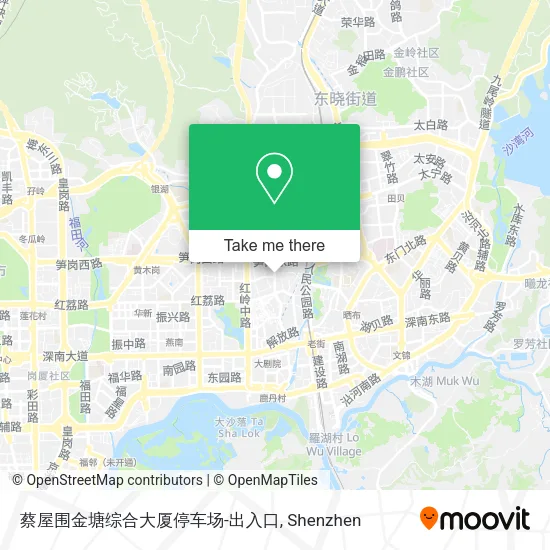 蔡屋围金塘综合大厦停车场-出入口 map