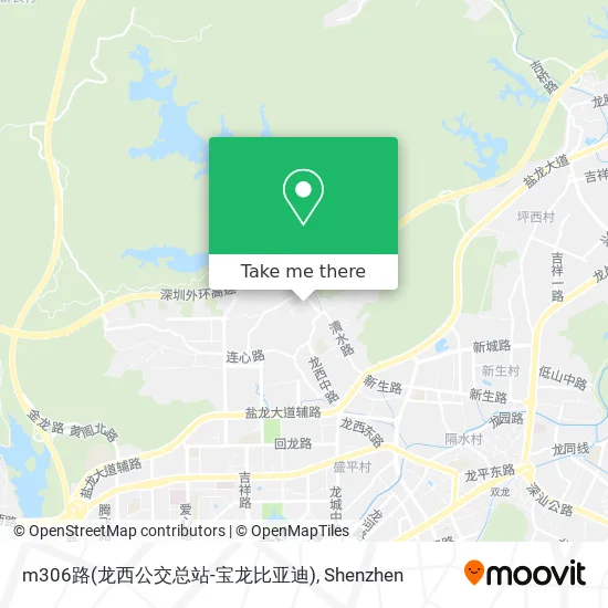 m306路(龙西公交总站-宝龙比亚迪) map