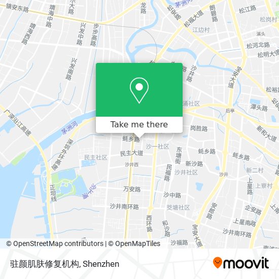 驻颜肌肤修复机构 map