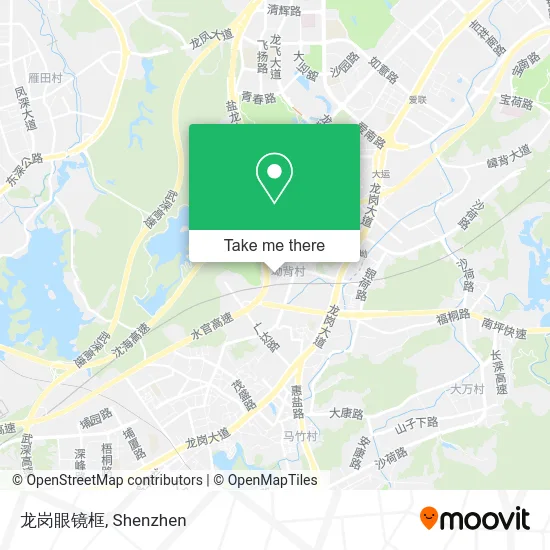 龙岗眼镜框 map