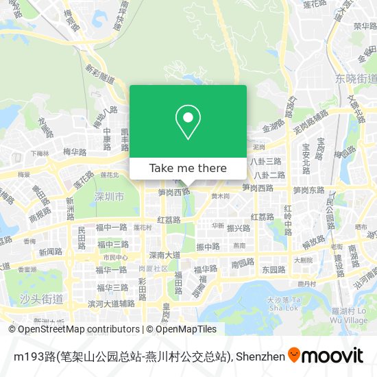 m193路(笔架山公园总站-燕川村公交总站) map