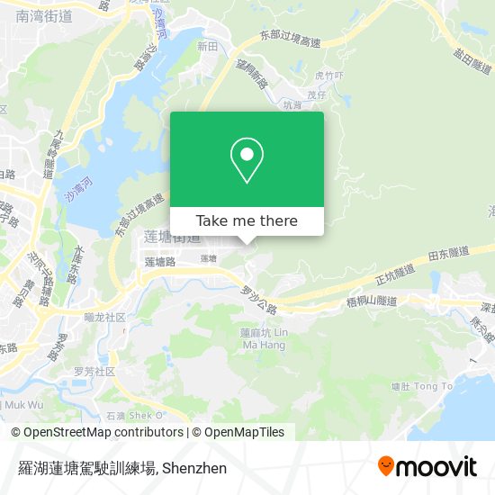 羅湖蓮塘駕駛訓練場 map