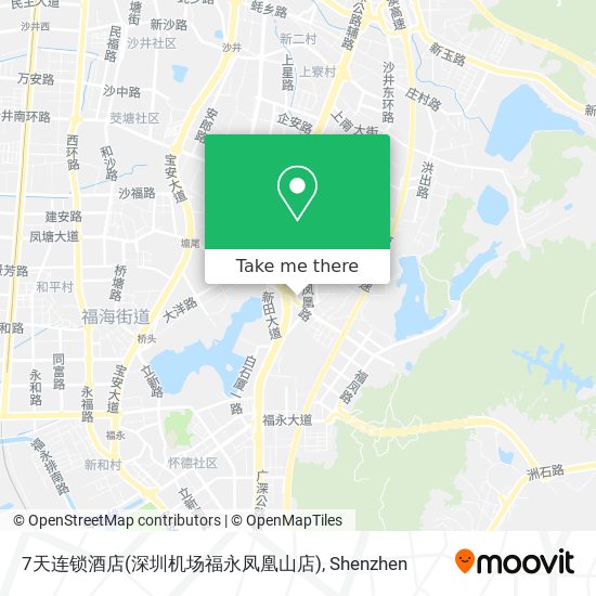 7天连锁酒店(深圳机场福永凤凰山店) map