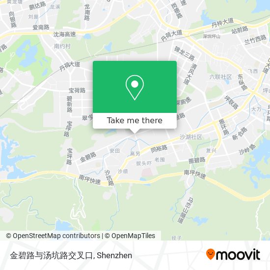 金碧路与汤坑路交叉口 map