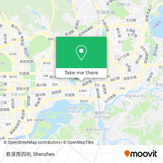 蔡屋围四街 map
