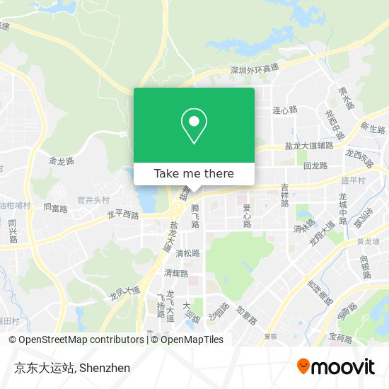 京东大运站 map