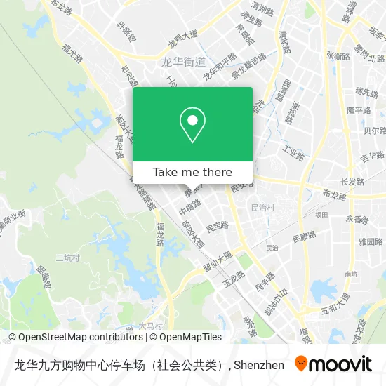 龙华九方购物中心停车场（社会公共类） map