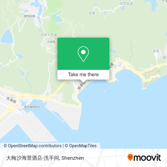 大梅沙海景酒店-洗手间 map