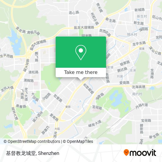 基督教龙城堂 map