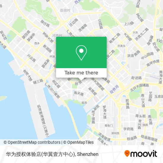 华为授权体验店(华翼壹方中心) map