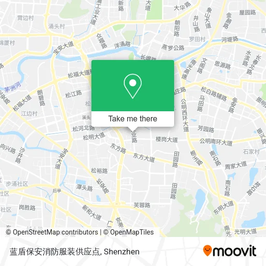 蓝盾保安消防服装供应点 map