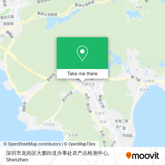 深圳市龙岗区大鹏街道办事处农产品检测中心 map