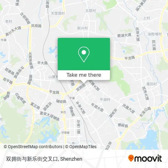 双拥街与新乐街交叉口 map