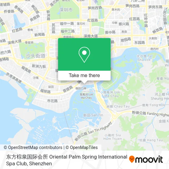 东方棕泉国际会所 Oriental Palm Spring International Spa Club map
