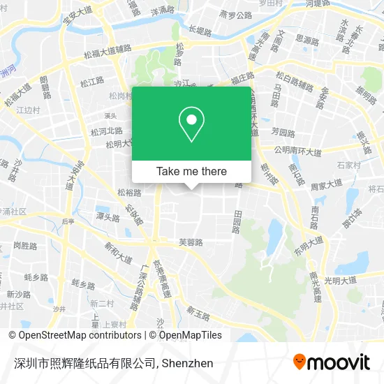 深圳市照辉隆纸品有限公司 map