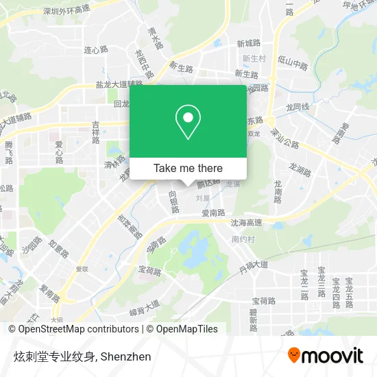 炫刺堂专业纹身 map