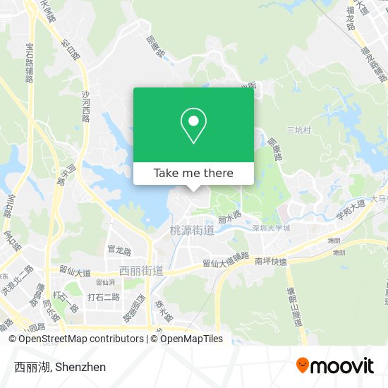 西丽湖 map