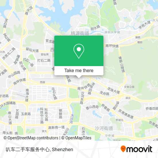 叭车二手车服务中心 map