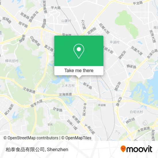 柏泰食品有限公司 map