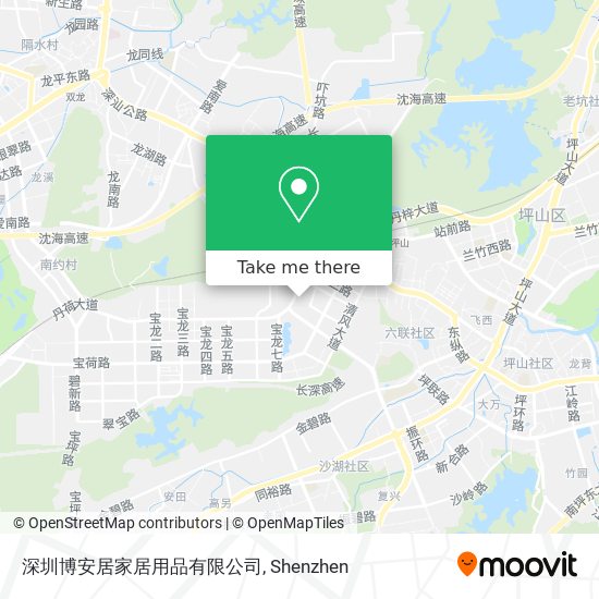 深圳博安居家居用品有限公司 map