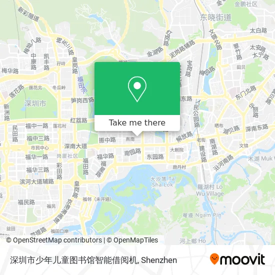 深圳市少年儿童图书馆智能借阅机 map