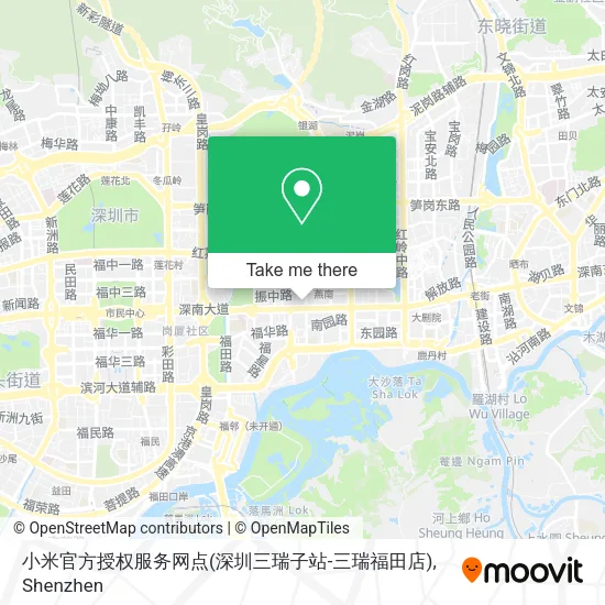 小米官方授权服务网点(深圳三瑞子站-三瑞福田店) map