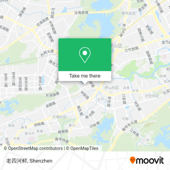 老四河鲜 map