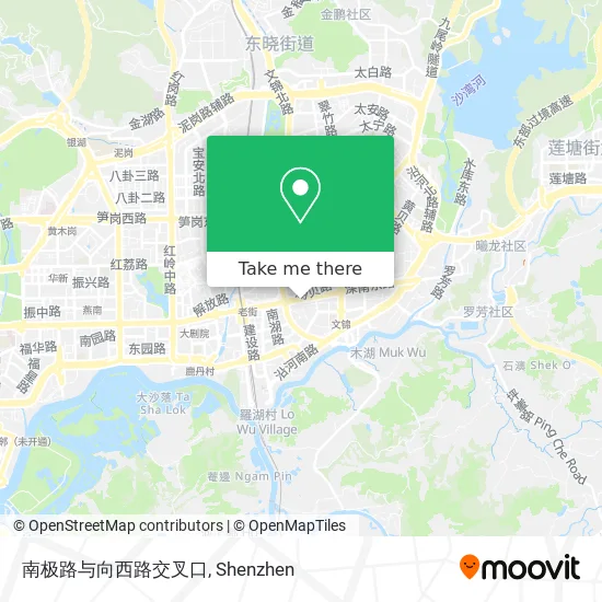 南极路与向西路交叉口 map