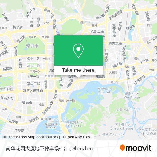 南华花园大厦地下停车场-出口 map
