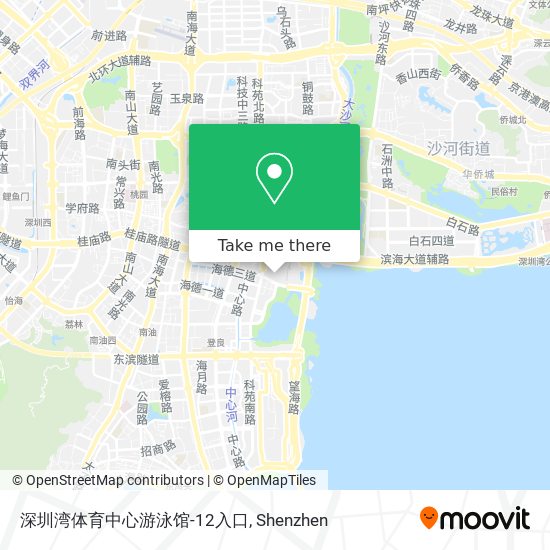 深圳湾体育中心游泳馆-12入口 map