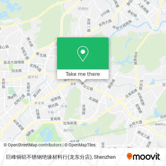 巨峰铜铝不锈钢绝缘材料行(龙东分店) map