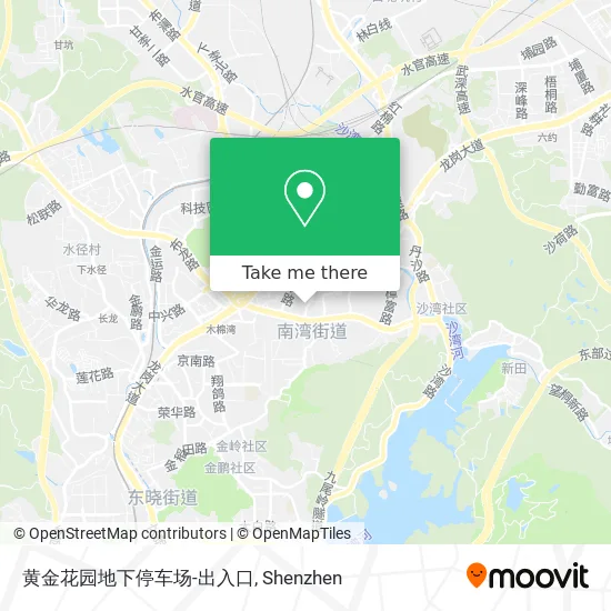 黄金花园地下停车场-出入口 map