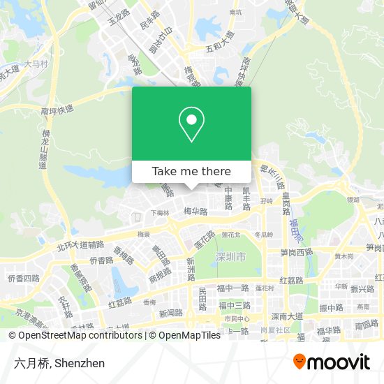 六月桥 map