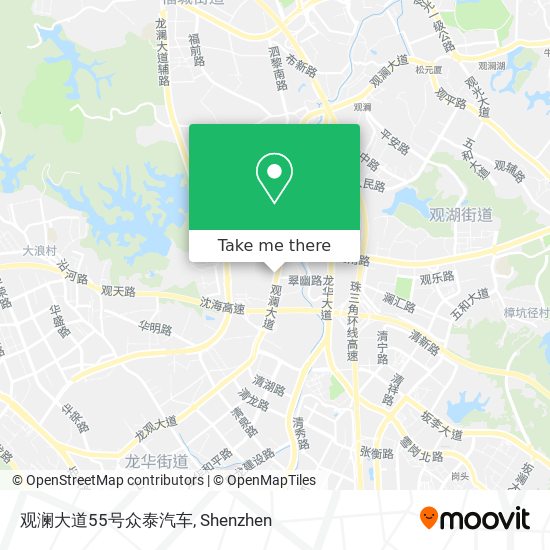 观澜大道55号众泰汽车 map