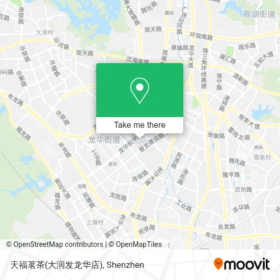 天福茗茶(大润发龙华店) map