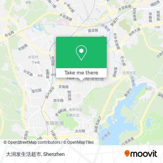 大润发生活超市 map