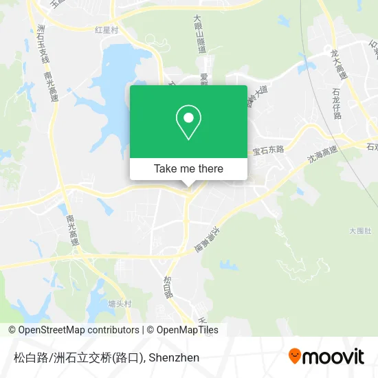 松白路/洲石立交桥(路口) map