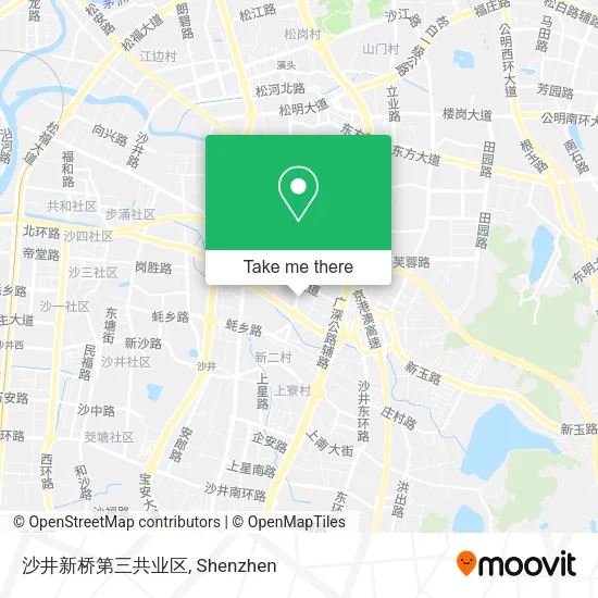 沙井新桥第三共业区 map