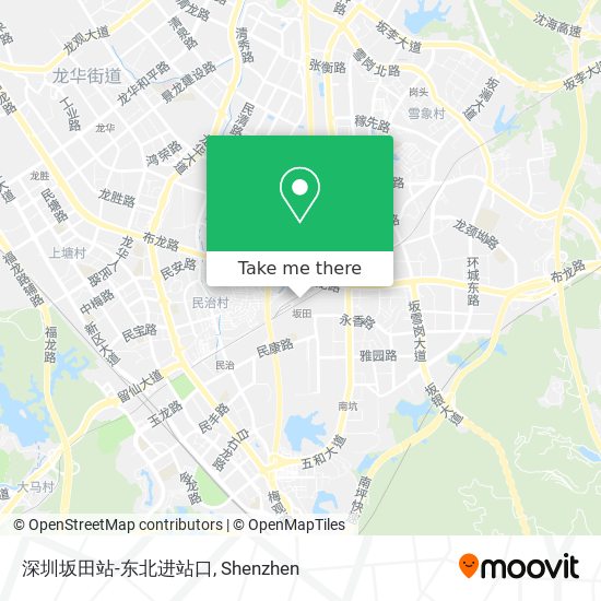 深圳坂田站-东北进站口 map