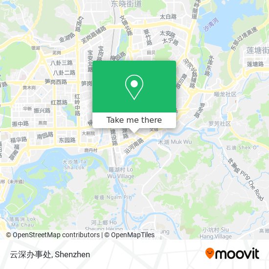 云深办事处 map