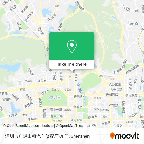 深圳市广通出租汽车修配厂-东门 map