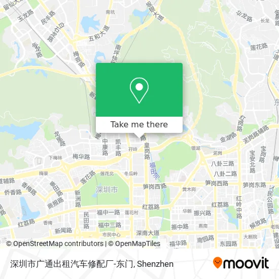 深圳市广通出租汽车修配厂-东门 map