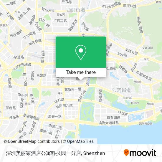 深圳美丽家酒店公寓科技园一分店 map