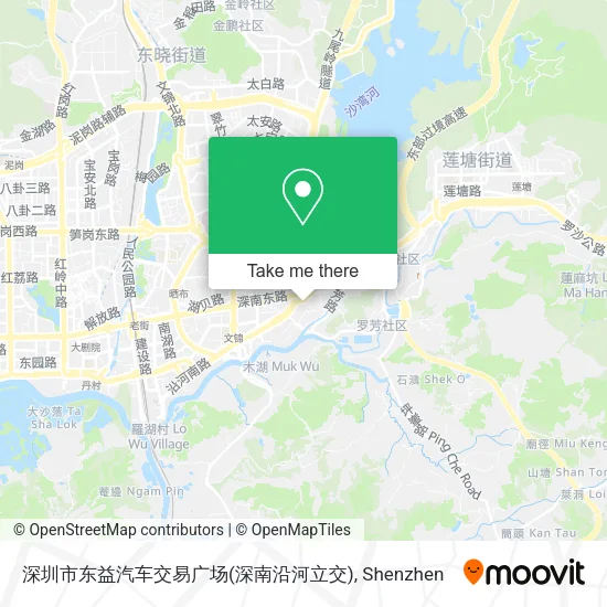 深圳市东益汽车交易广场(深南沿河立交) map