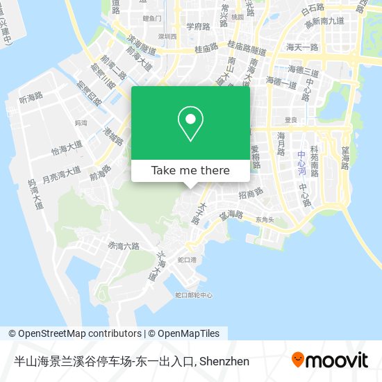 半山海景兰溪谷停车场-东一出入口 map