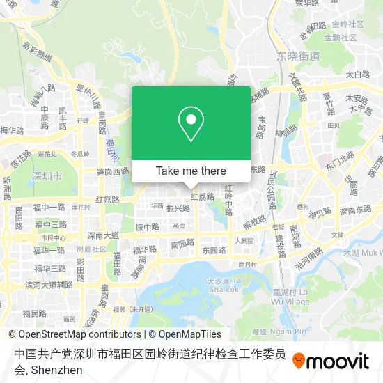 中国共产党深圳市福田区园岭街道纪律检查工作委员会 map