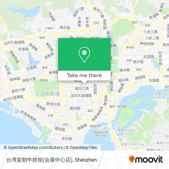 台湾皇朝牛排馆(会展中心店) map