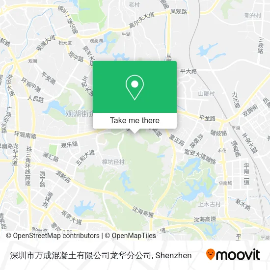 深圳市万成混凝土有限公司龙华分公司 map