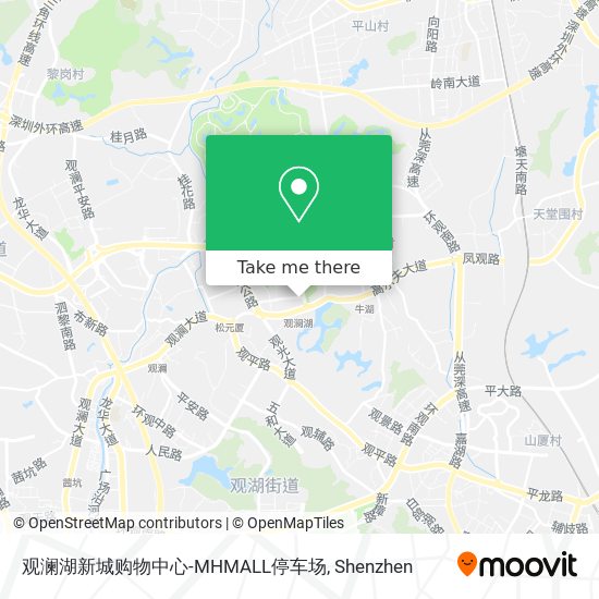 观澜湖新城购物中心-MHMALL停车场 map